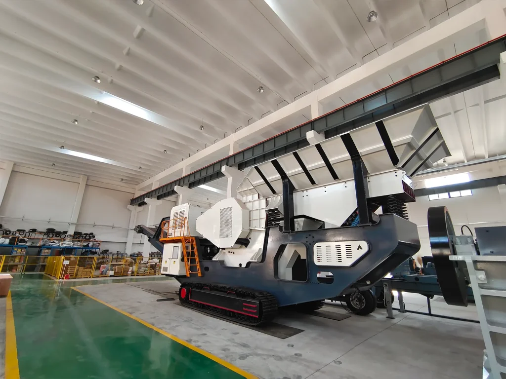 移动破碎站处理建筑垃圾