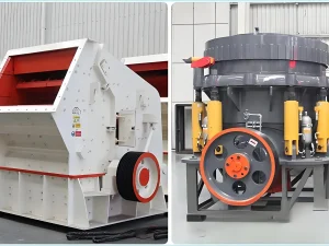 二段破碎设备选择：二段破碎中，反击破和圆锥破有...