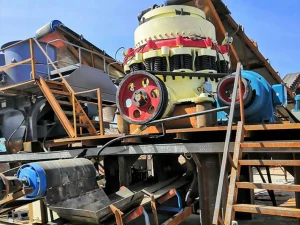 二段破碎设备区别：二段破碎作业，圆锥破碎机和反...