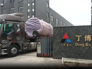 3.0×28米烘干机配套除尘器第一车发往镇江口岸