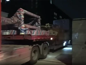 发往印度尼西亚的3.0×28米超大型烘干机配套除尘器...