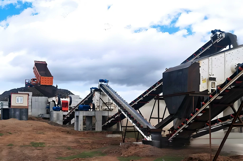 时产500吨花岗岩破碎生产线 1 时产500吨花岗岩破碎生产线