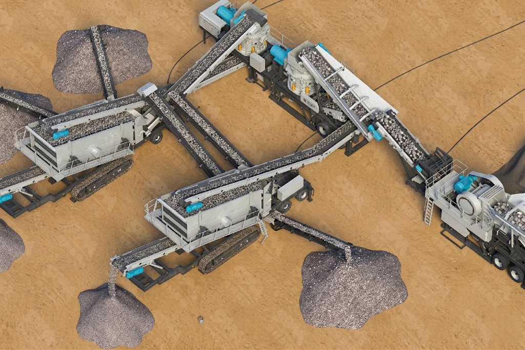 时产300-500吨花岗岩移动式破碎站配置清单及参数 2 移动破碎站生产线